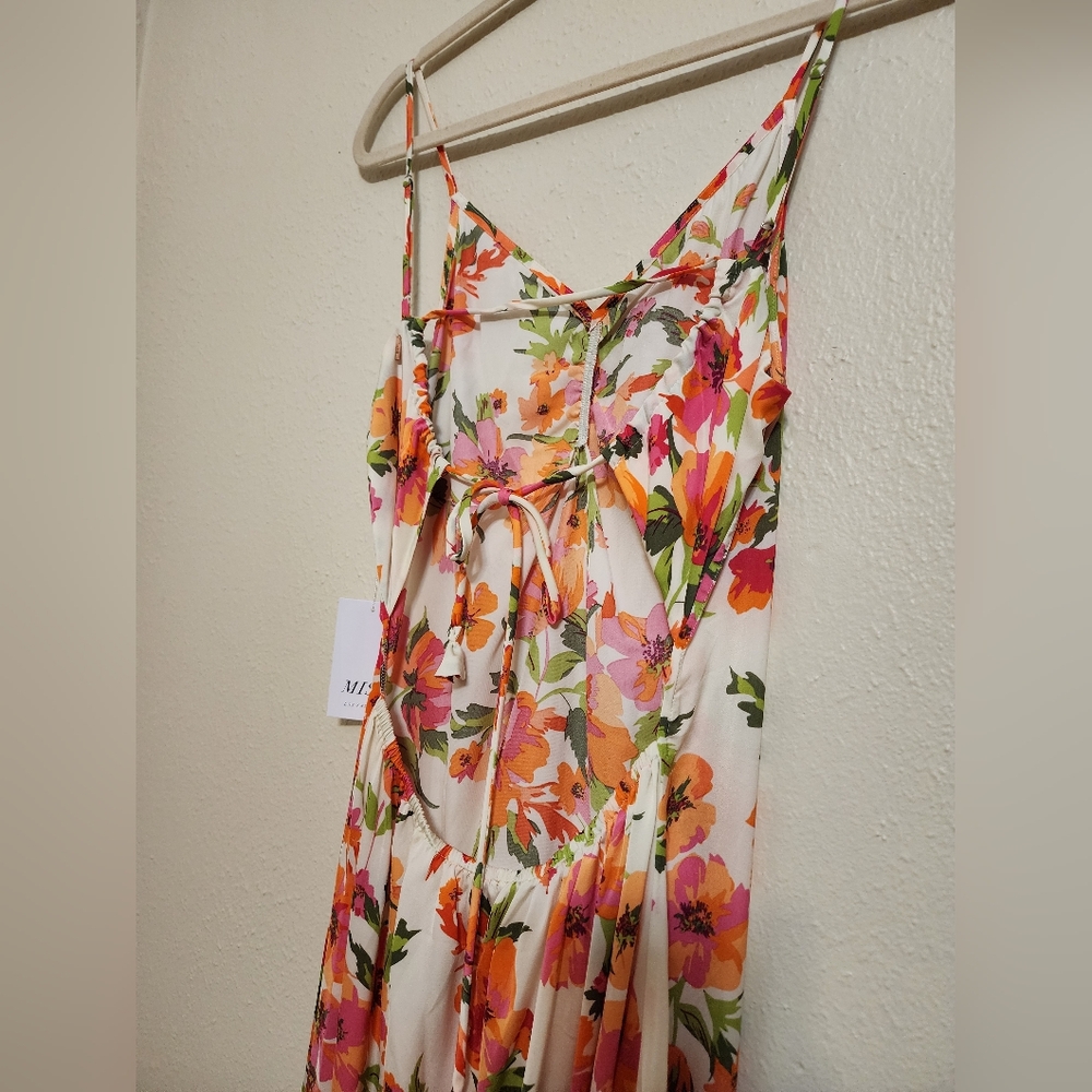 MISA Los Angeles Negine Maxi Dress in Palmarei Blooms Mix S Wedding Party Formal - Picture 11 of 12